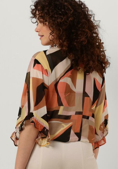 Mehrfarbige/Bunte SUMMUM Blusen BLOUSE MODERN ART PRINT - large
