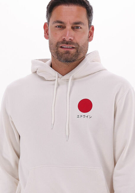 Nicht-gerade weiss EDWIN Sweatshirt JAPANESE SUN HOODIE SWEAT HEAVY FELPA - large