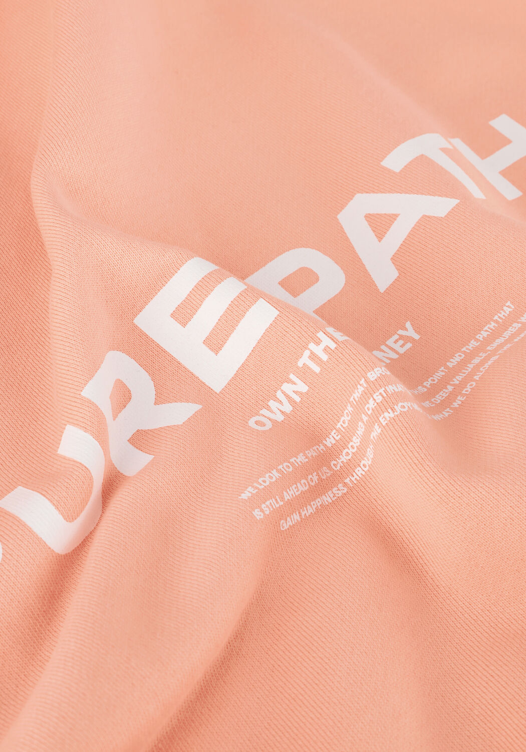 Koralle PURE PATH Pullover HOODIE WITH BACK PRINT AND SMALL FRONTPRINT - large