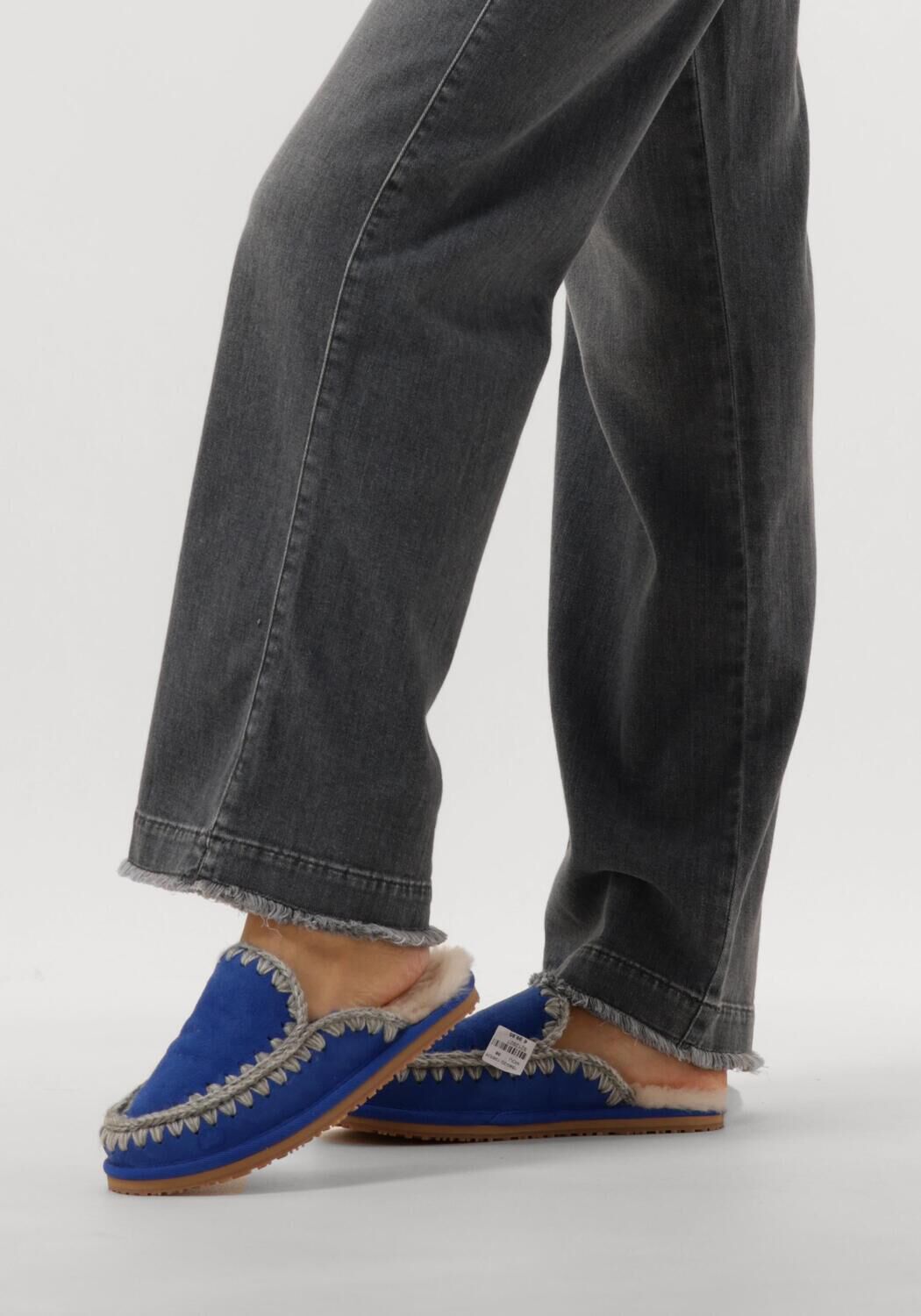 Blaue MOU Hausschuhe SLIPPER FULL ESKIMO STITCH - large