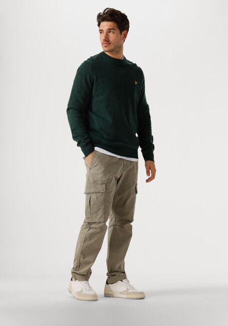 Grüne LYLE & SCOTT Pullover LAMBSWOOL BLEND CREW NECK JUMPER - large
