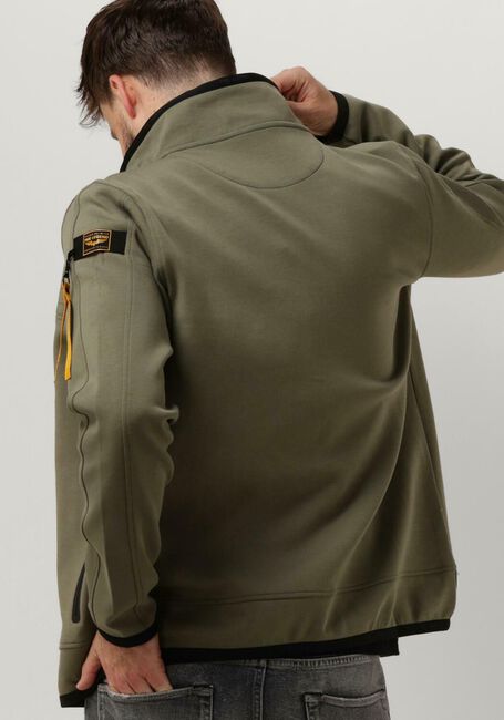Grüne PME LEGEND Strickjacke HOODED JACKET SPACER LOOK SWEAT - large