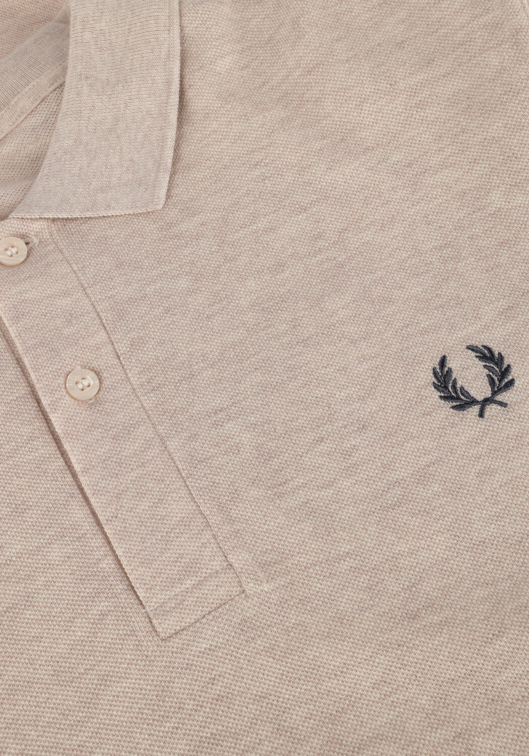 Beige FRED PERRY Polo-Shirt LONG SLEEVE PLAIN FRED PERRY SHIRT - large