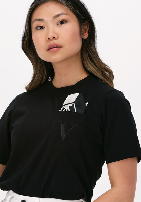 Schwarze JOSH V T-shirt DORIE POCKET - large