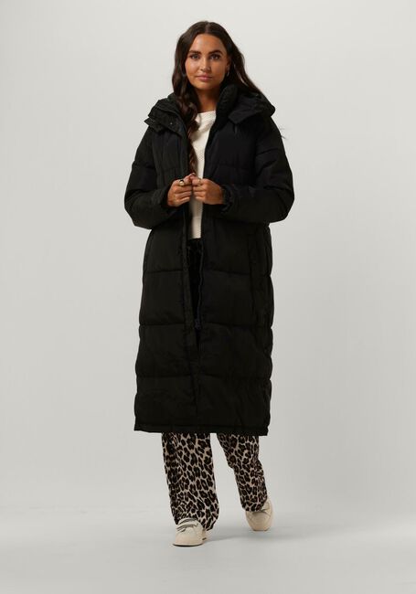 Schwarze NOTRE-V Wattierte Jack PUFFER COAT LONG - large