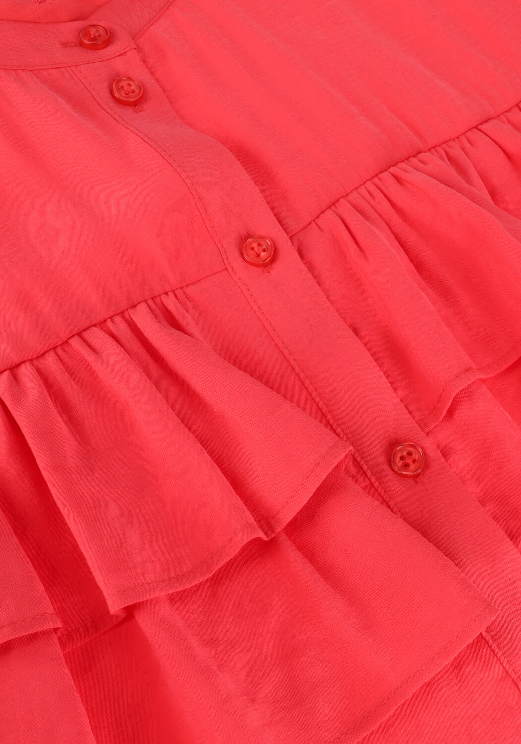 Koralle ALIX THE LABEL Blusen LADIES WOVEN LIGHT FLOW RUFFLE BLOUSE - large