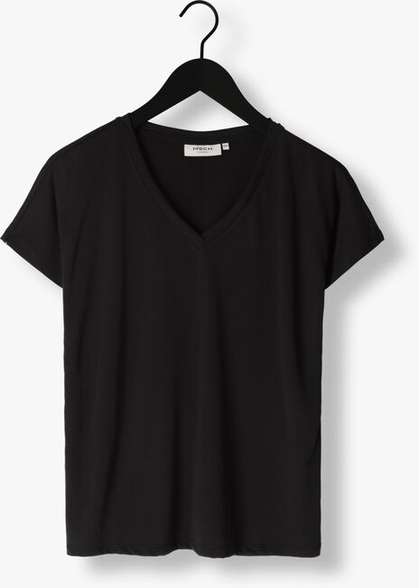 Schwarze MSCH COPENHAGEN T-shirt MSCHFENYA MODAL V NECK TEE - large