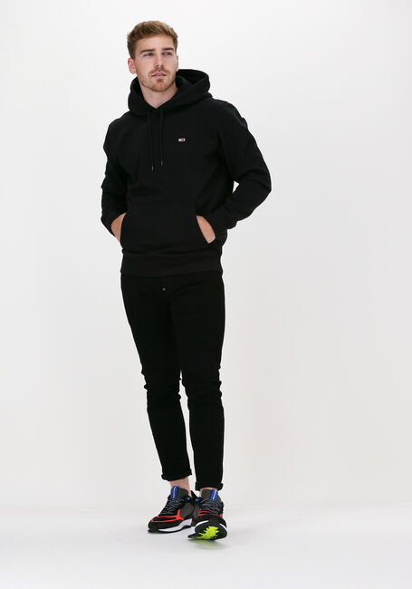 Schwarze TOMMY JEANS Sweatshirt TJM REGULAR FLEECE HOODIE - large