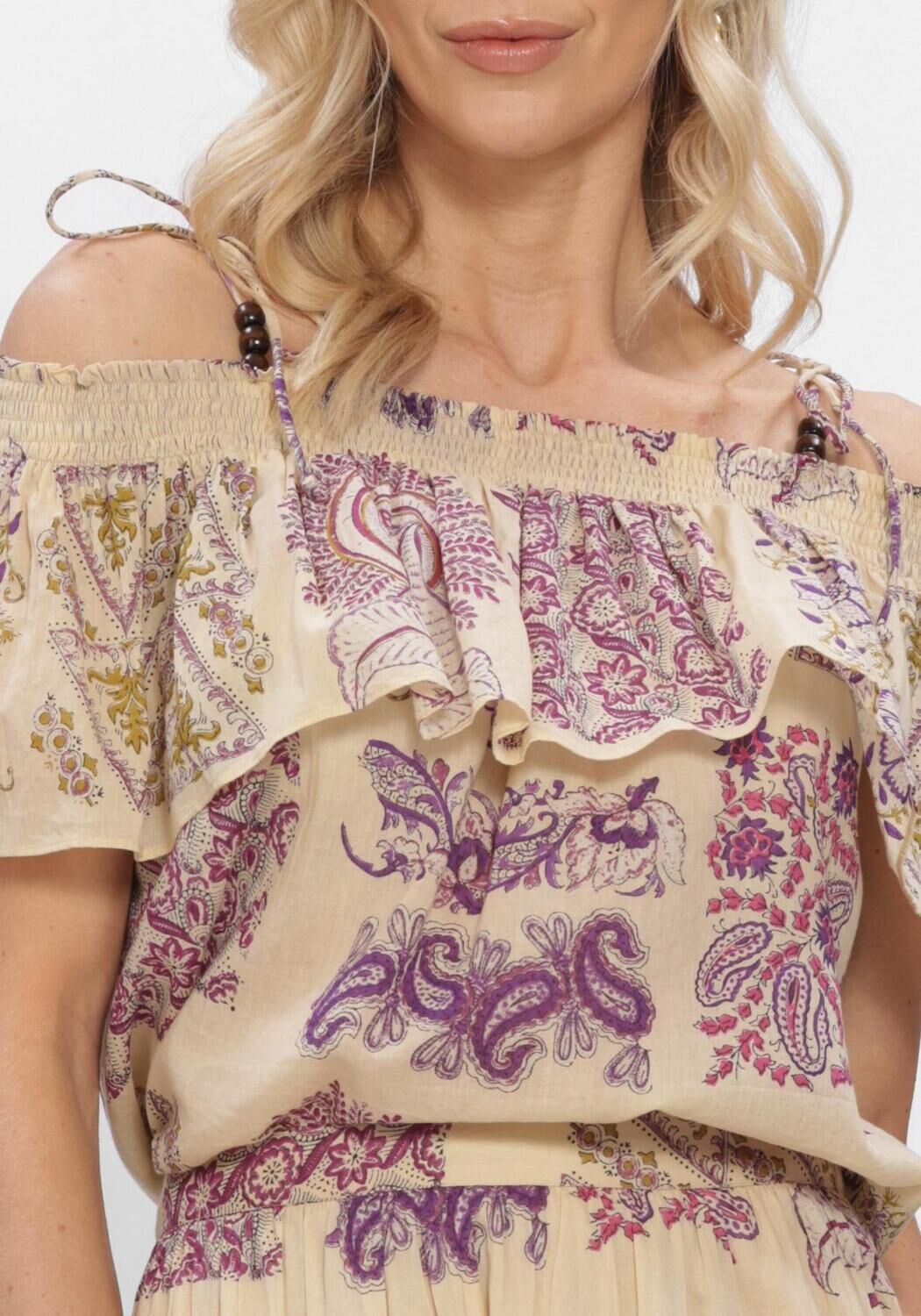 Gelbe ANTIK BATIK Top JANE TOP - large