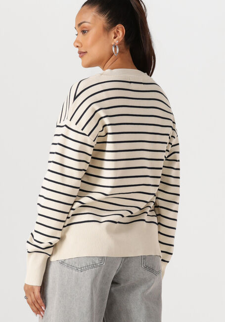 Ecru WITHBLACK Pullover WBLBARBARA LS STRIPED PULLOVER - large