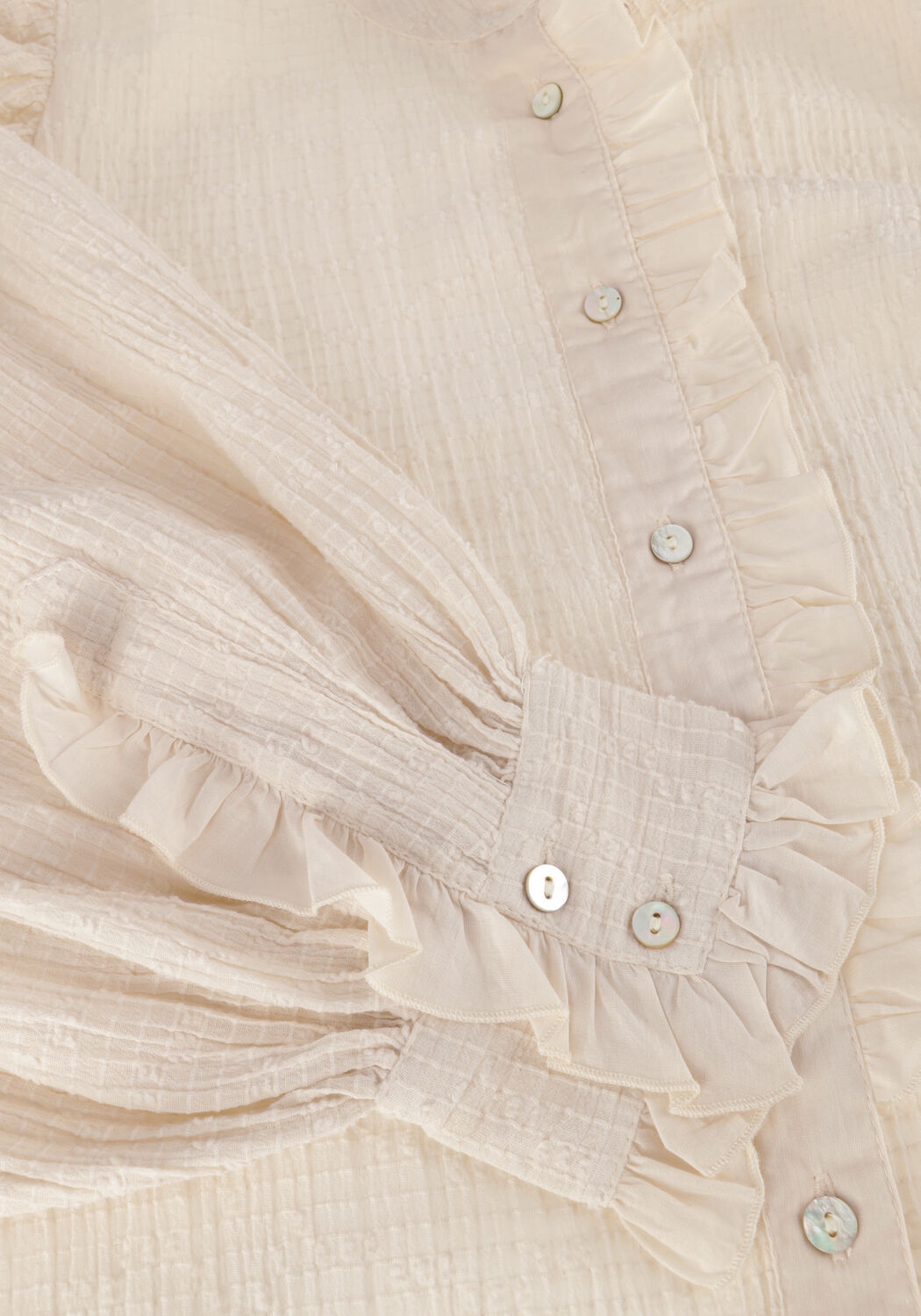 Ecru ANTIK BATIK Blusen YVETTE BLOUSE - large