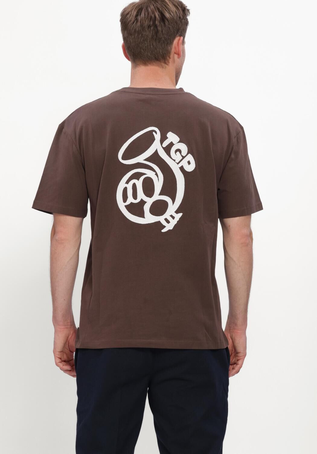 Braune THE GOODPEOPLE T-shirt TOOK - large