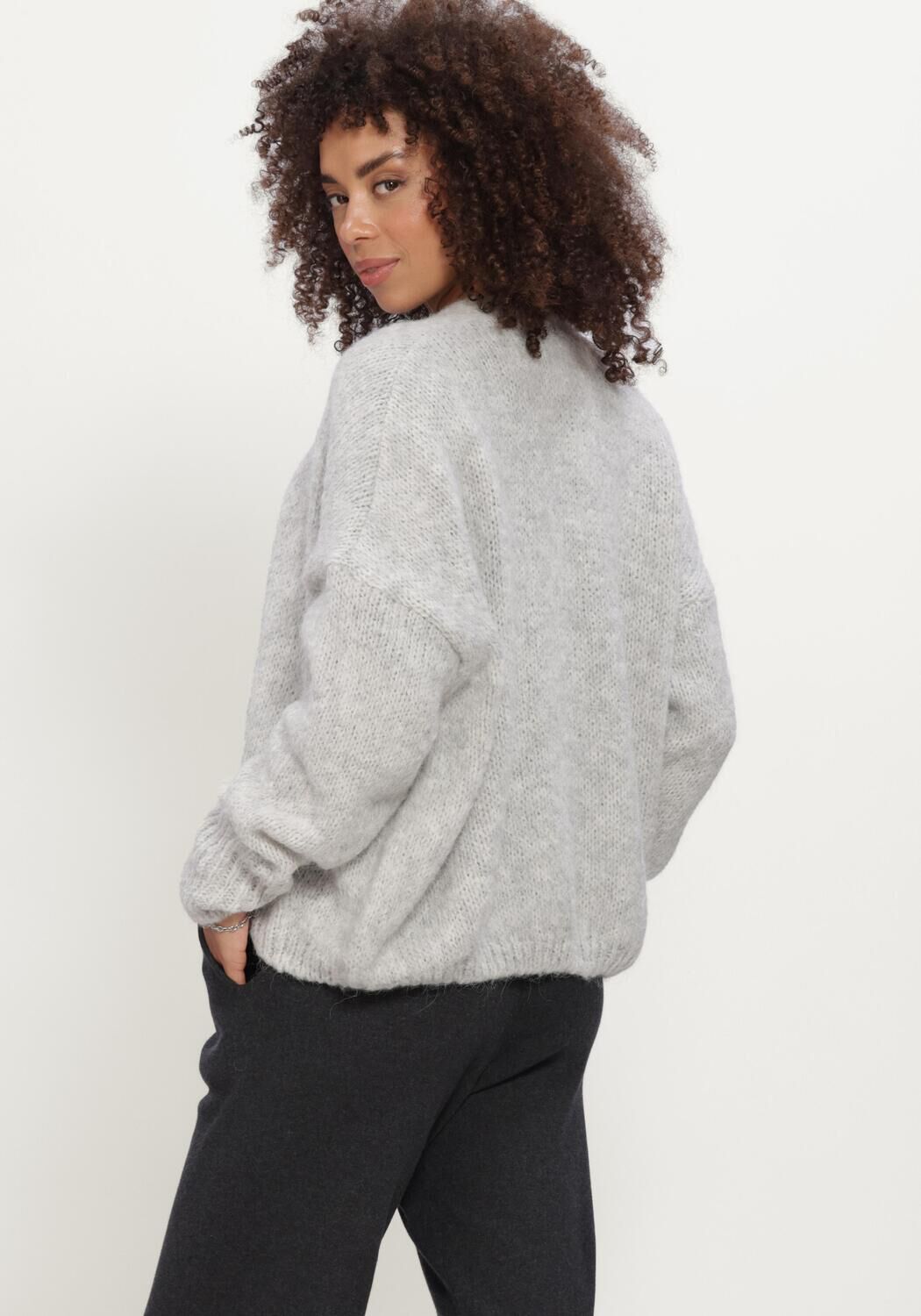 Hellgrau KNIT-TED Strickjacke BECKY CARDIGAN - large