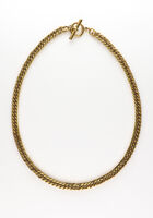 Goldfarbig NOTRE-V Kette KETTING GROVE SCHAKEL - medium