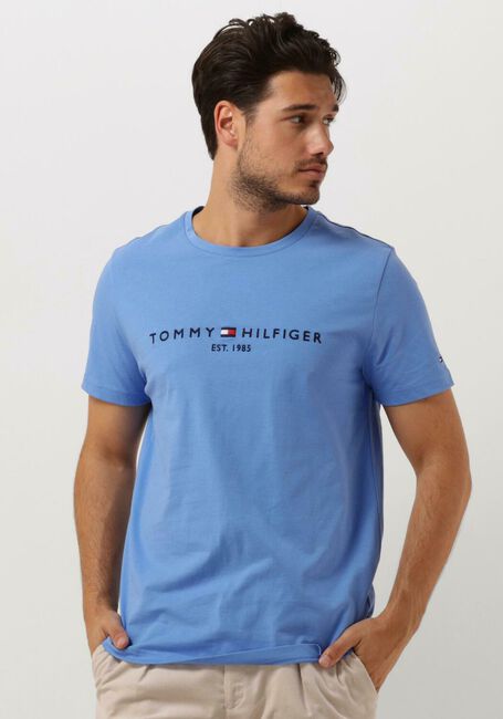 Blaue TOMMY HILFIGER T-shirt TOMMY LOGO TEE | Omoda