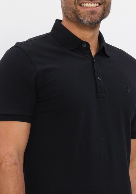Schwarze CAST IRON Polo-Shirt SLIM FIT FINE PIQUE ESSENTIAL - large