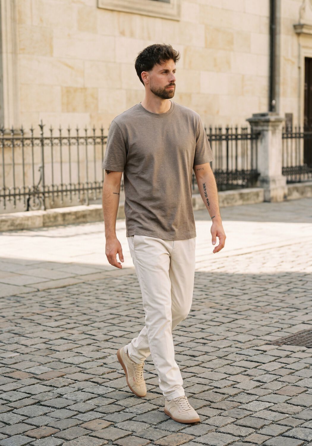 Beige STEFANO LAURAN Sneaker STAR 18 - medium