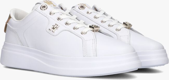 Weiße TOMMY HILFIGER Sneaker low POINTY COURT HARDWARE - large