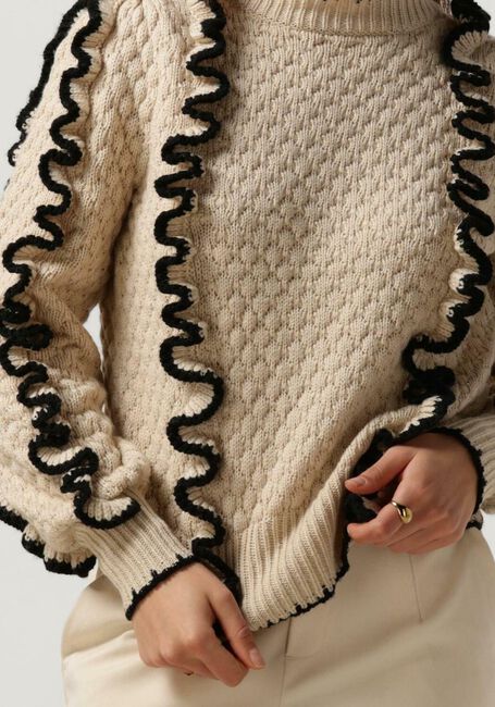 Beige OBJECT Pullover OBJYAA L/S KNIT PULLOVER 131 - large