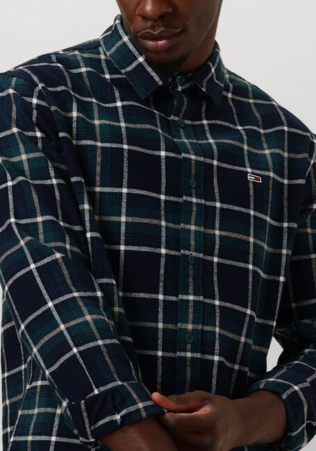 Blaue TOMMY JEANS Casual-Oberhemd TJM REG CHECK FLANNE SHIRT - large