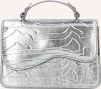 Silberne HVISK Umhängetasche CRANE SHINY FLOW - medium