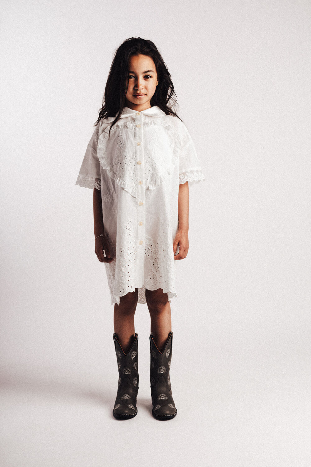 Nicht-gerade weiss BAJE STUDIO Kleider LOUS - large