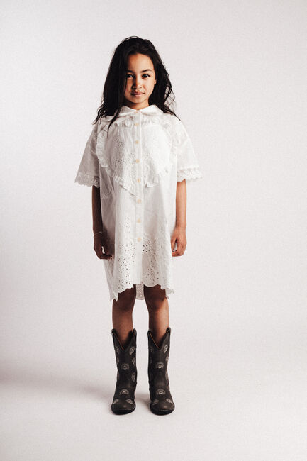 Nicht-gerade weiss BAJE STUDIO Kleider LOUS - large