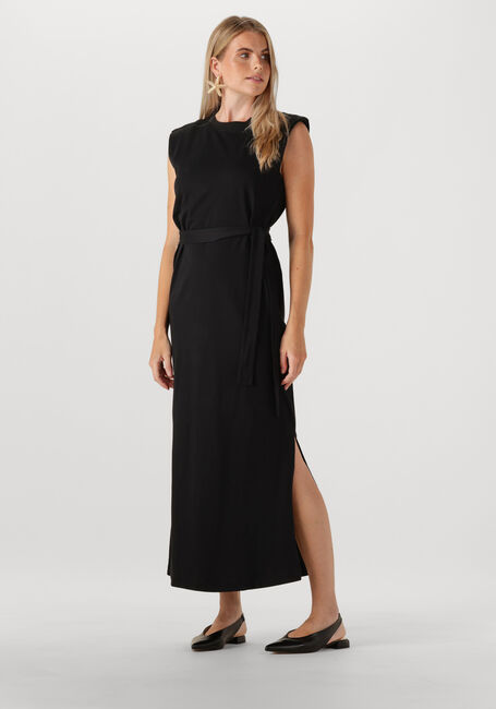 Schwarze SELECTED FEMME Maxikleid SLFHALLEY SL SHOULDERPAD ANKLE - large