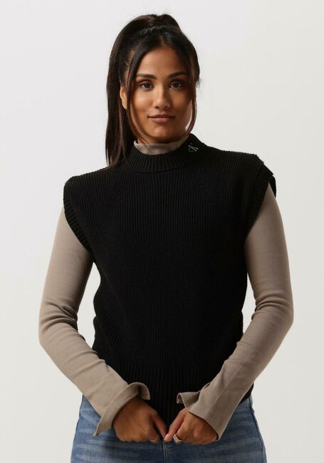 Schwarze CALVIN KLEIN Spencer CK CHUNKY VEST - large