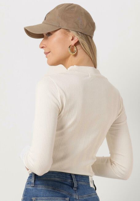 Nicht-gerade weiss CALVIN KLEIN Tops & T-shirts BADGE RIB LONG SLEEVE - large