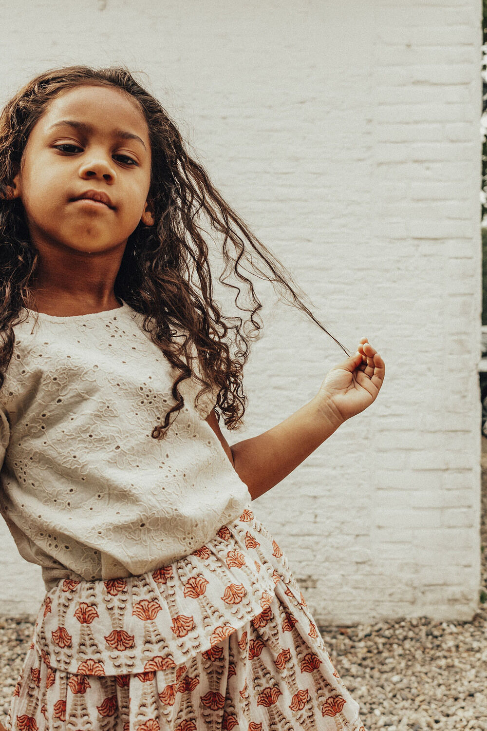 Gelbe BAJE STUDIO Top BEAU SHORTSLEEVE - large