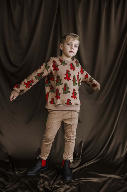 Camelfarbene AMMEHOELA Jogginghose JAX - large