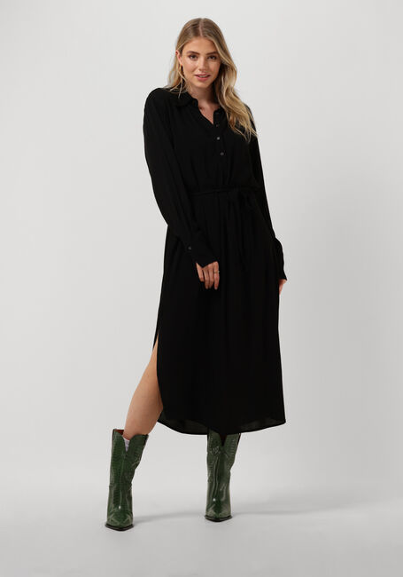Schwarze MINUS Midikleid LASINA SOLID SHIRTDRESS - large