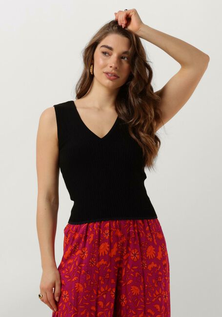 Schwarze SCOTCH & SODA Top TIE BACK KNITTED TANK - large