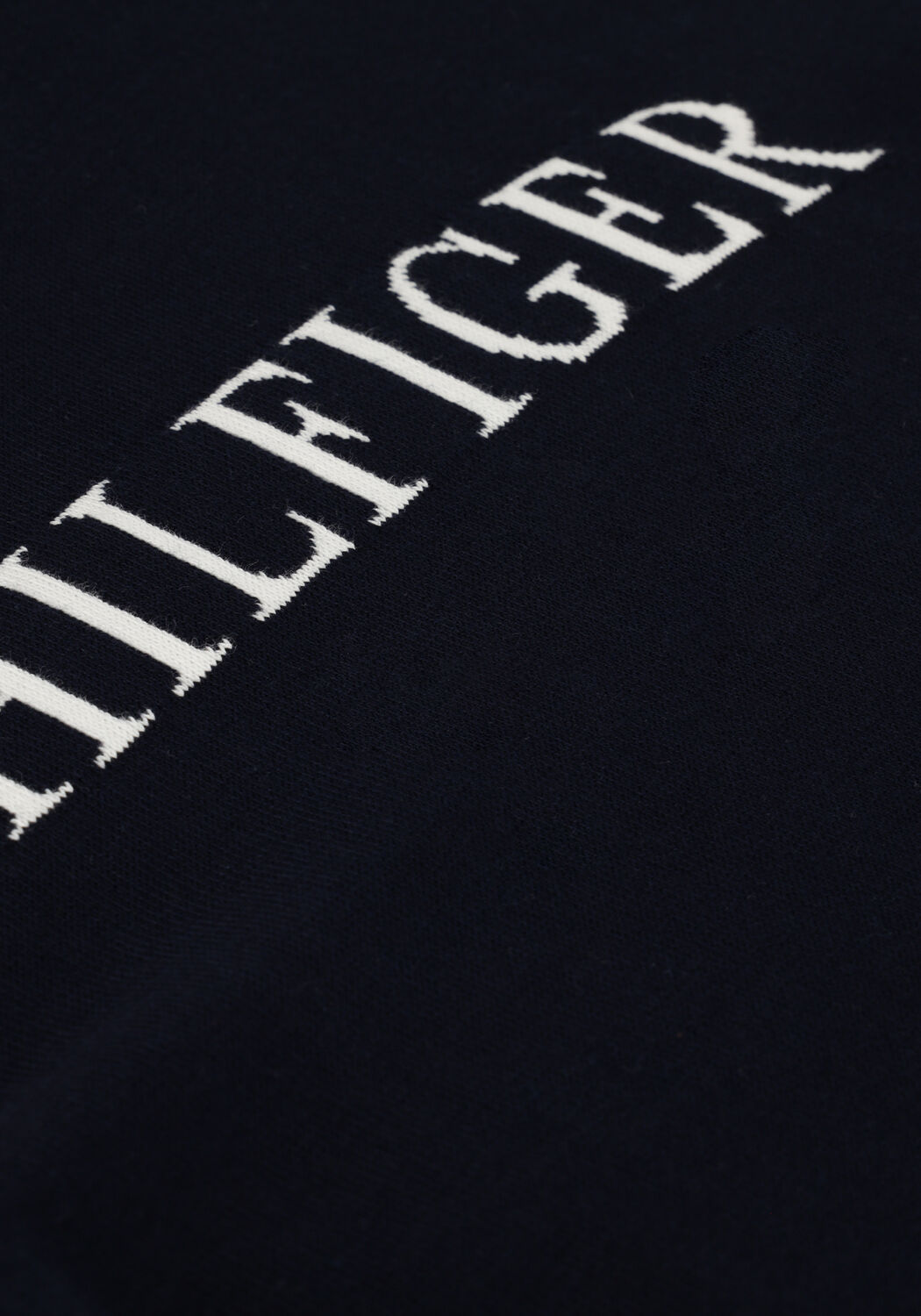 Dunkelblau TOMMY HILFIGER Pullover HILFIGER FLAG CUFF CREW NECK - large