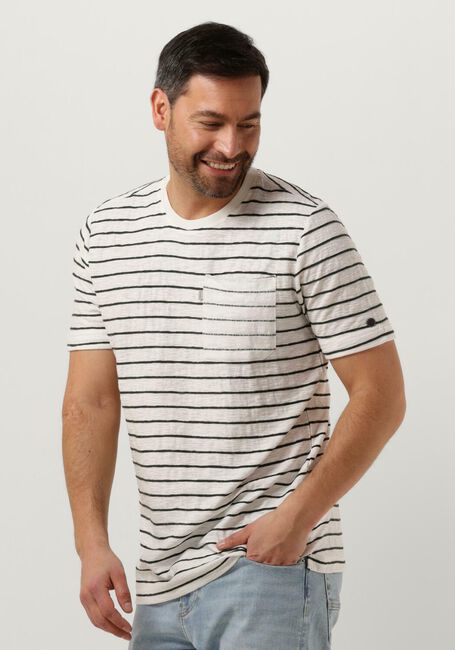 Nicht-gerade weiss CAST IRON T-shirt SHORT SLEEVE R-NECK REGULAR FIT COTTON SLUB - large