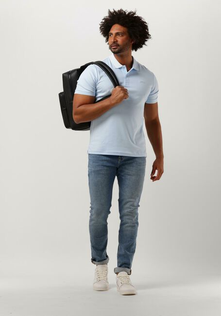 Hellblau CALVIN KLEIN Polo-Shirt SMOOTH COTTON SLIM POLO - large