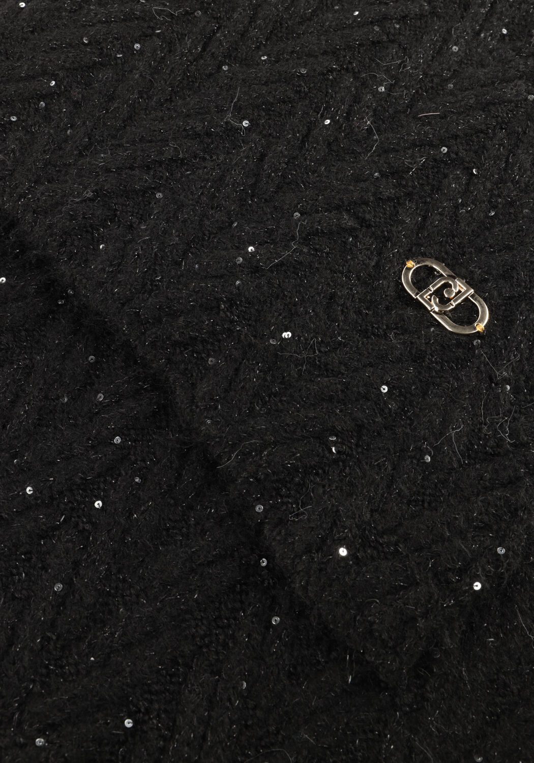 Schwarze LIU JO Schal SCIARPA FILO PAILLETTES - large