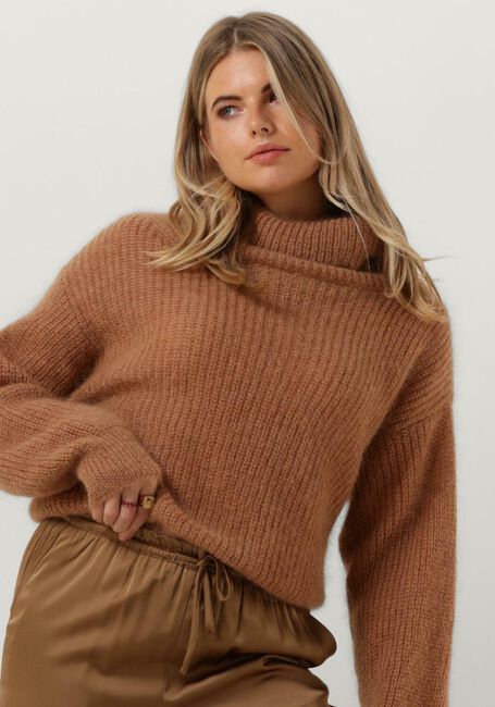 Camelfarbene BELLAMY Rollkragenpullover MOLLY - large