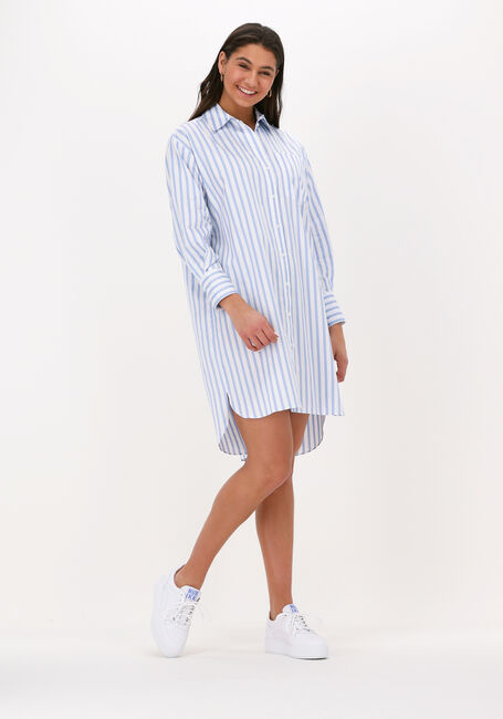 Blaue SELECTED FEMME Minikleid SLFDORA LS STRIPPED LONG SHIRT - large