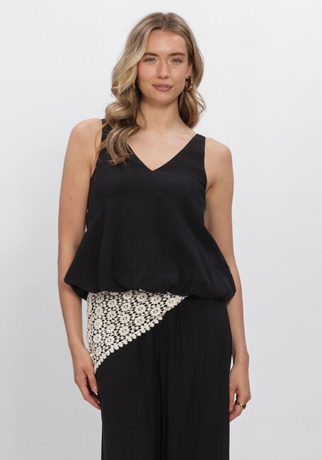 Schwarze EDITED Tops & T-shirts ZOJA PEPLUM TOP - large