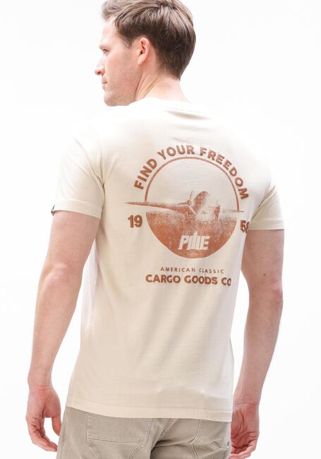 Beige PME LEGEND T-shirt GD SPRAY SINGLE JERSEY - large