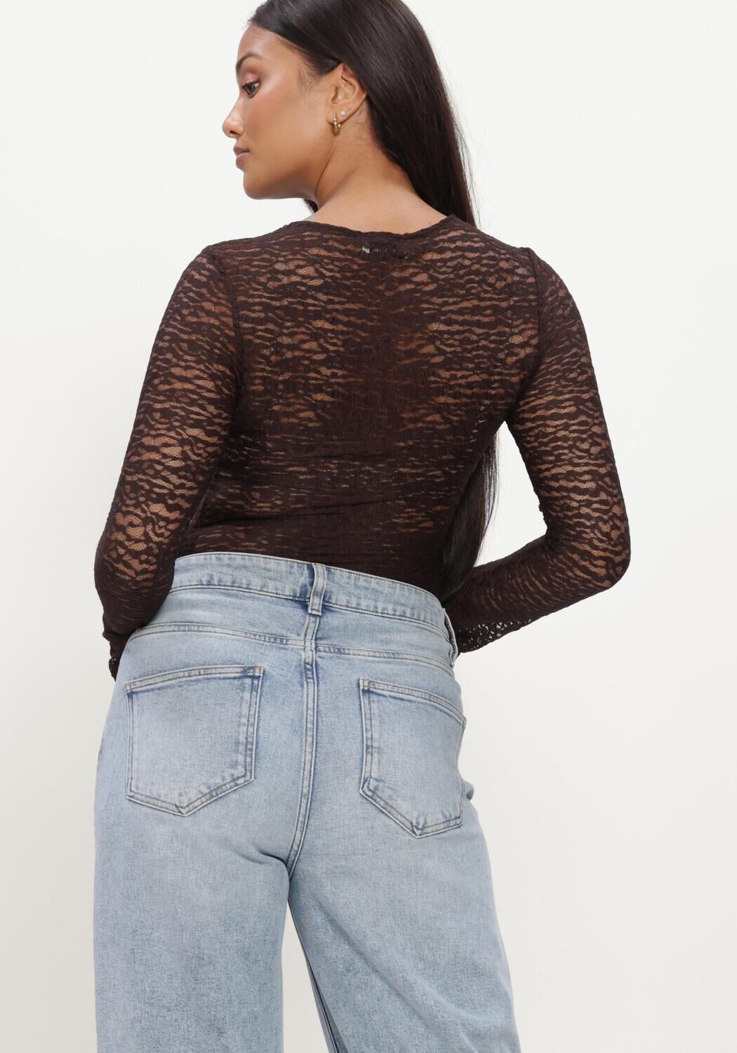Braune MODSTR&Ouml;M Top DIANAMD TOP - large