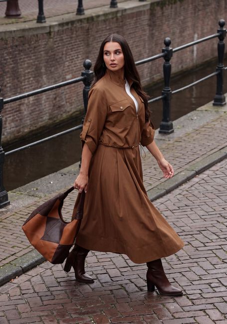 Camelfarbene MOS MOSH Midirock MMKIT SATO SKIRT - large
