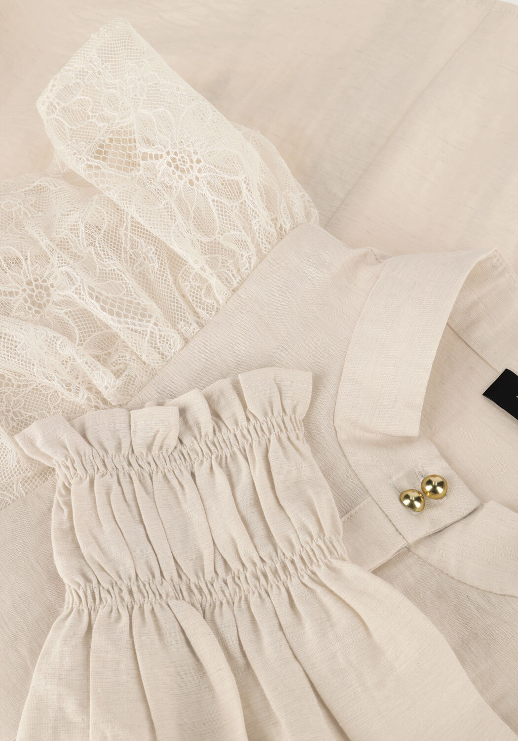 Beige BRUUNS BAZAAR Blusen YONA SHIRT - large