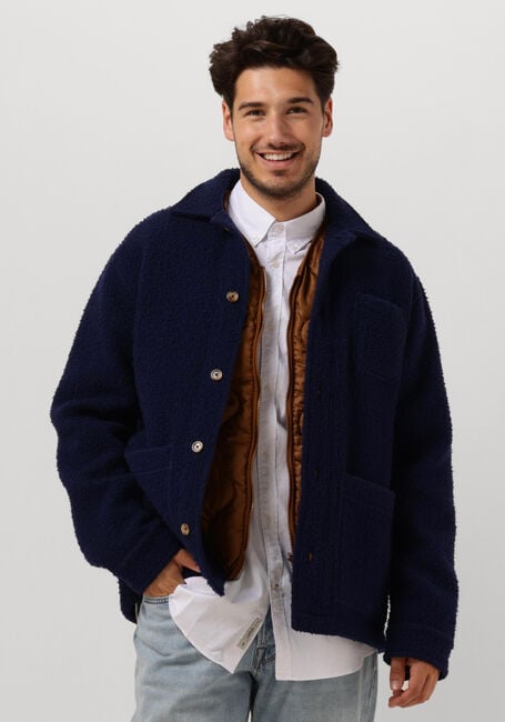 Dunkelblau FORÉT Jack STAY WOOL OVERSHIRT - large