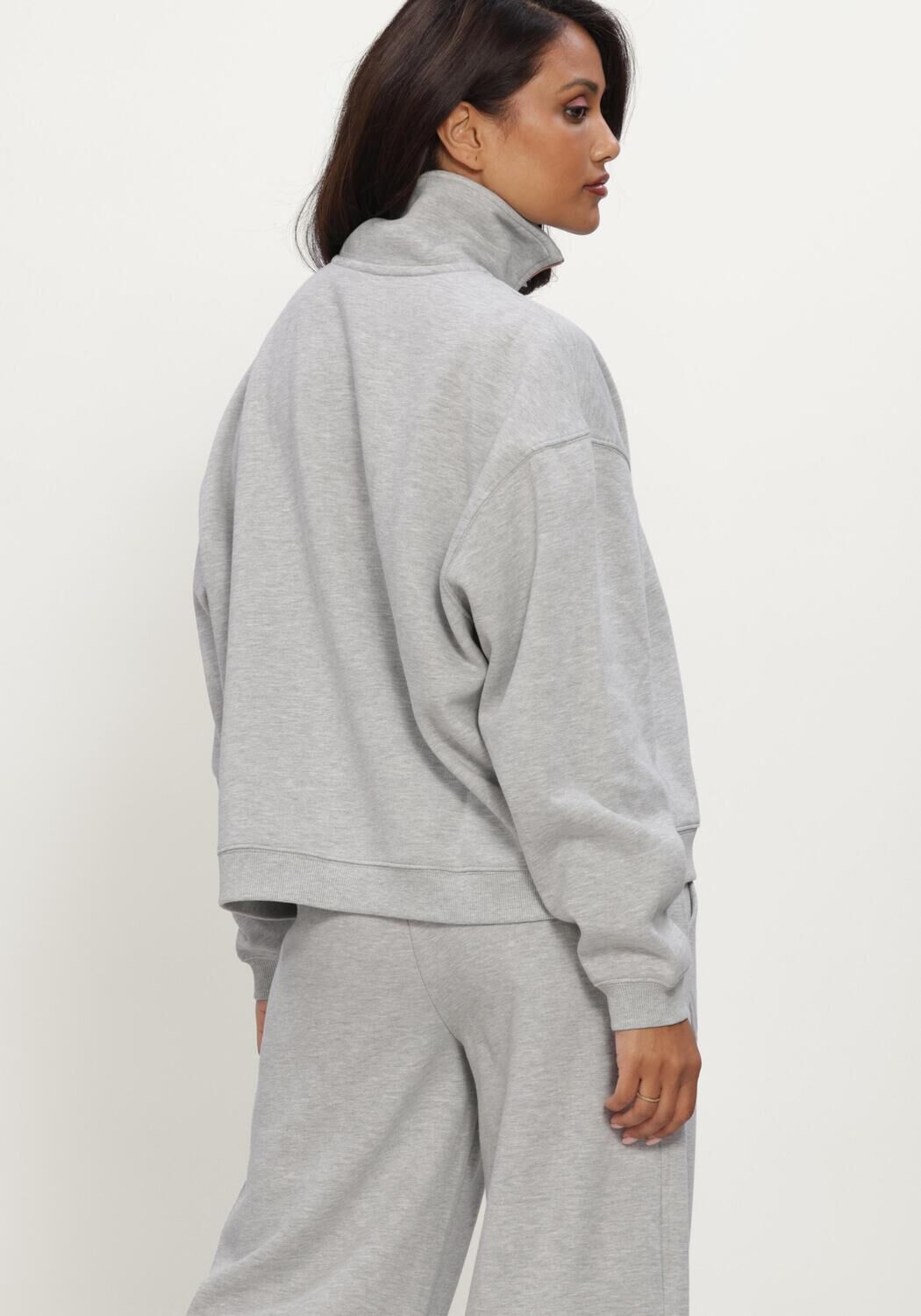 Graue DEBLON SPORTS Sweatshirt AISHA HALF ZIP SWEATER - large