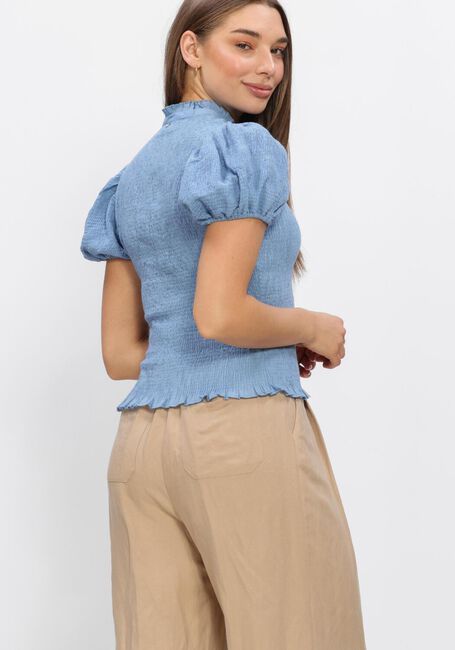 Blaue ANTIK BATIK Blusen ANGELA SMOCK BLOUSE - large