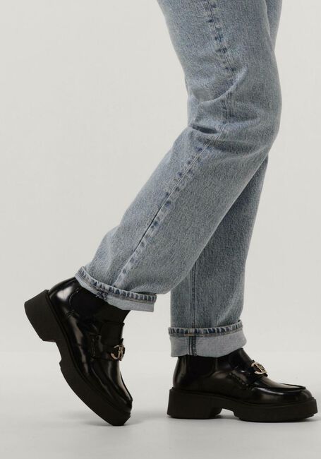 Schwarze TOMMY HILFIGER Ankle Boots TH HARDWARE LOAFER BOOT - large