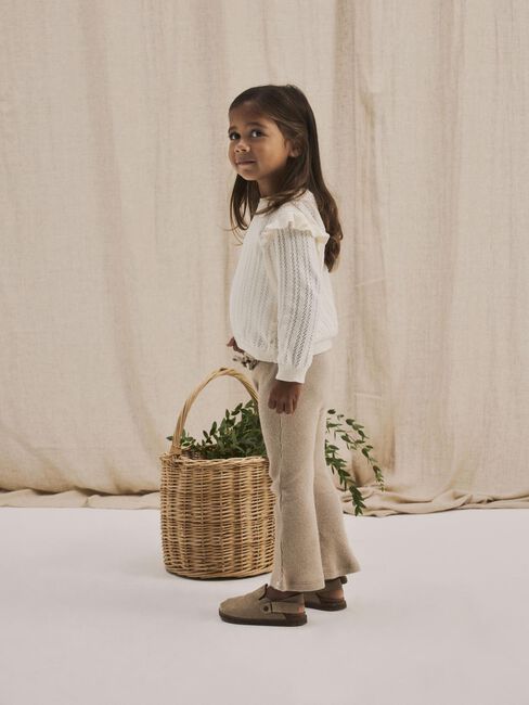 Sand LIL' ATELIER Schlaghose NMFSOPHIA SLIM BOOTCUT LEGGINGS LIL - large